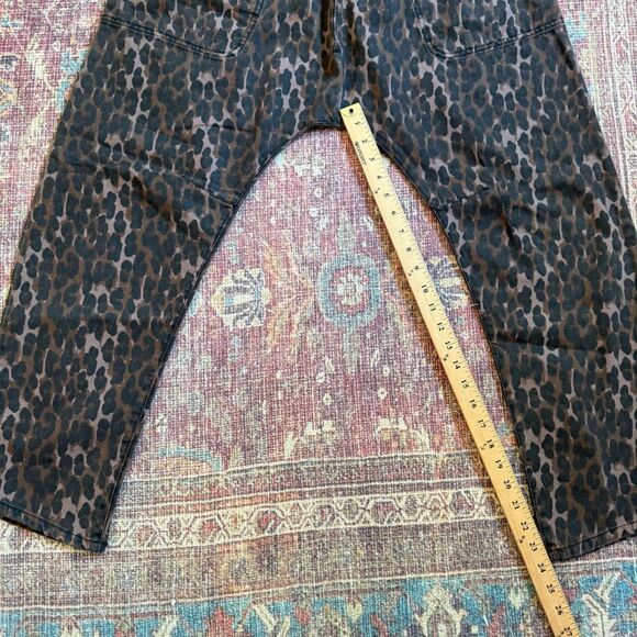 One Teaspoon Sinners Women’s 27 Leopard Print Barrel Harem Pants 100% Cotton - Picture 5 of 15